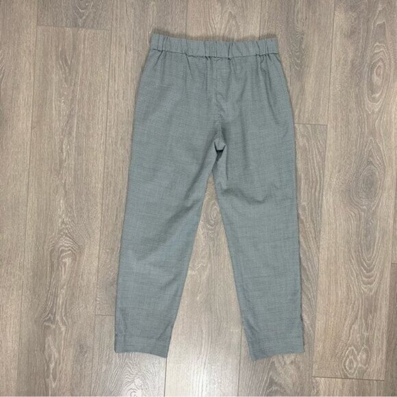 Aritzia Babaton Conan Pants Wool Houndstooth Print Pleated Trouser High Waist - Picture 10 of 12